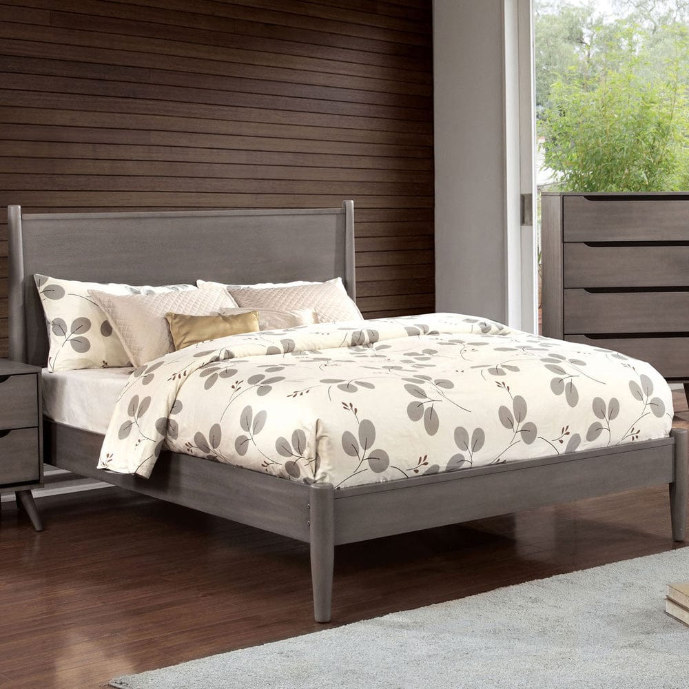 Furniture of America - Lennart E.King Bed in Gray - CM7386GY-EK-BED View 1