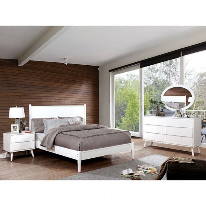 Furniture of America - Lennart Ii 4 Pc. Queen Bedroom Set in White - CM7386WH-Q-4PC View 1