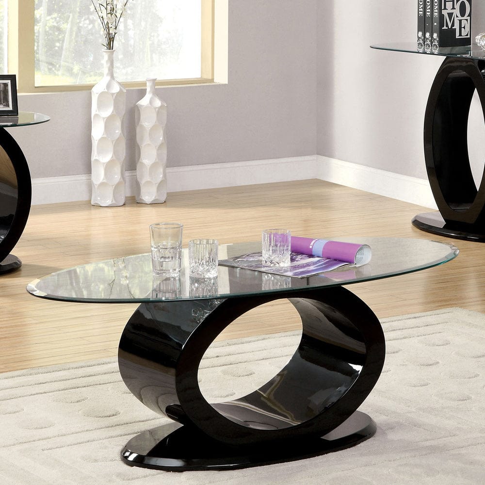 Furniture of America - Lodia Iii Coffee Table in Black - CM4825BK-C View 1