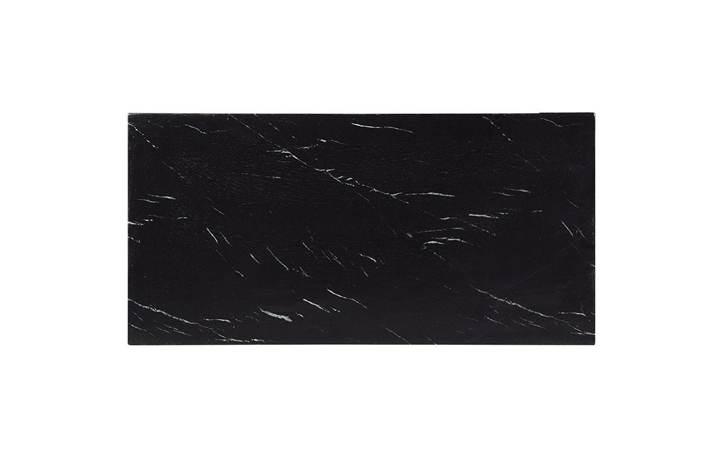 Furniture of America - Lodivea 3 Pc. Coffee Table Set w/ Faux Marble in Black - CM4544BK-3PK View 2