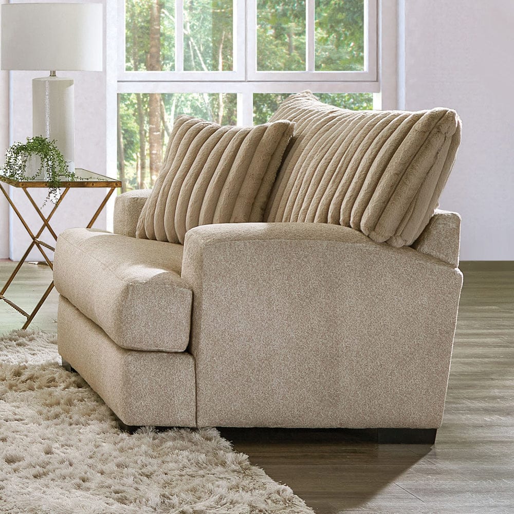 Furniture of America - Loughlin Chair in Light Brown - SM5193-CH View 2