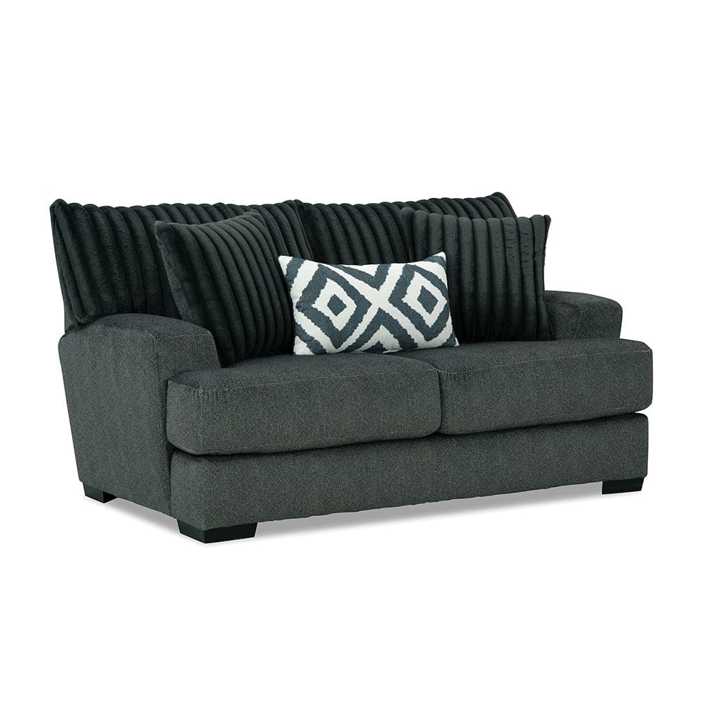 Furniture of America - Loughlin Sofa + Loveseat in Gun Metal - SM5195-2PC View 3