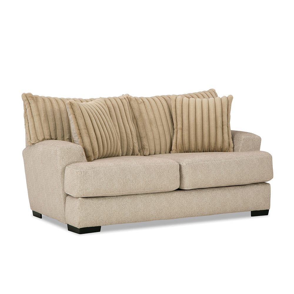 Furniture of America - Loughlin Sofa + Loveseat in Light Brown - SM5193-2PC View 3