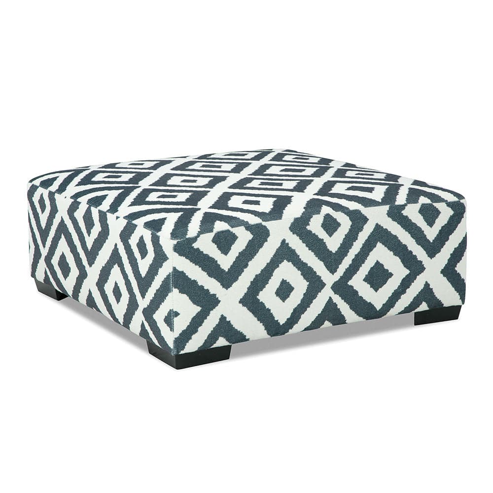 Furniture of America - Loughton Ottoman in Gun Metal/Ivory - SM5195-OT View 2