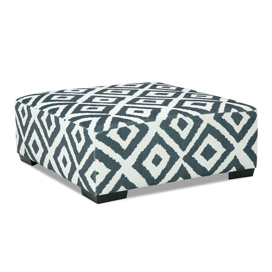 Furniture of America - Loughton Ottoman in Gun Metal/Ivory - SM5195-OT View 2