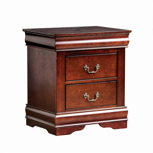 Furniture of America - Louis Philippe 5 Pc. Queen Bedroom Set w/ Chest in Dark Cherry - FM7866CH-Q-5PC-CHEST View 2