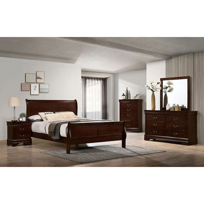 Furniture of America - Louis Philippe Dresser in Dark Cherry - FM7866CH-D