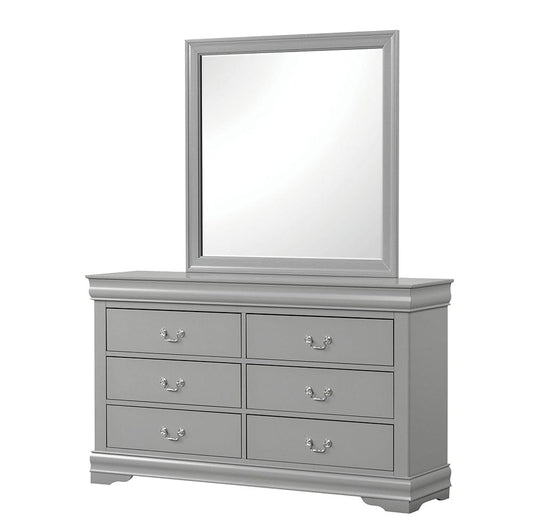Furniture of America - Louis Philippe Dresser in Gray - FM7866GY-D View 2