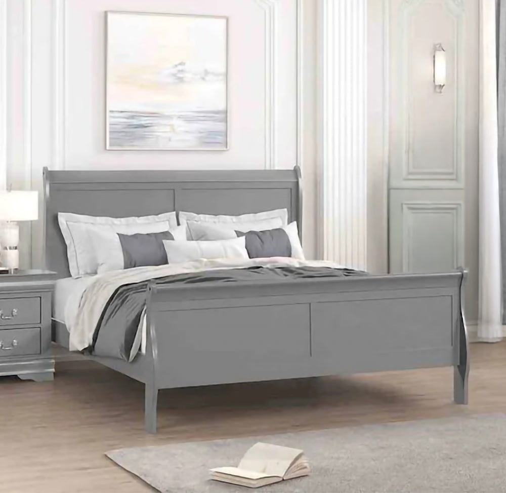 Furniture of America - Louis Philippe - Full Bed, Gray - FM7866GY-F-BED view 1