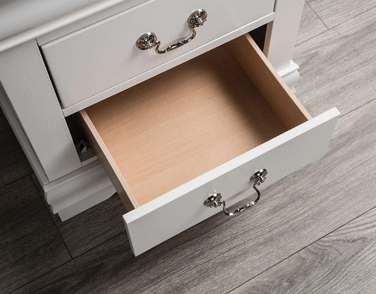 Furniture of America - Louis Philippe Nightstand in White - FM7866WH-N View 2