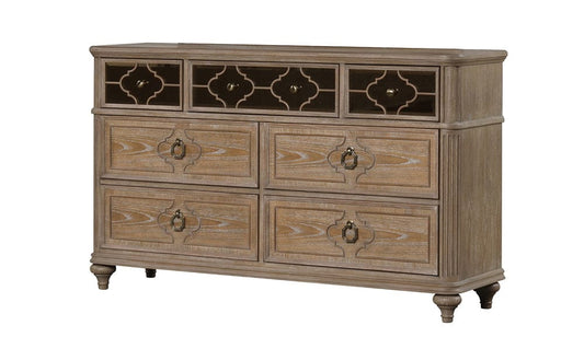 Furniture of America - Lyris Dresser in Rustic Oak - FM7417AK-D View 2