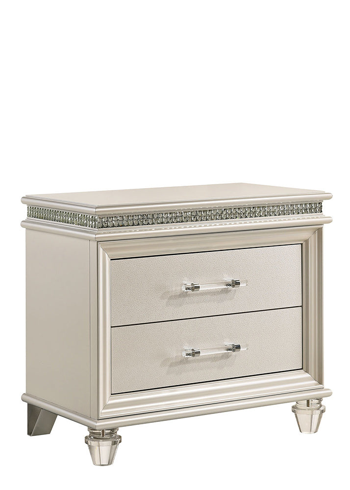Furniture of America - Maddie Nightstand in Pearl White - CM7899N View 3