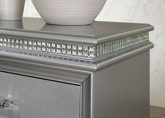 Furniture of America - Maddie Nightstand in Silver - CM7899SV-N View 2
