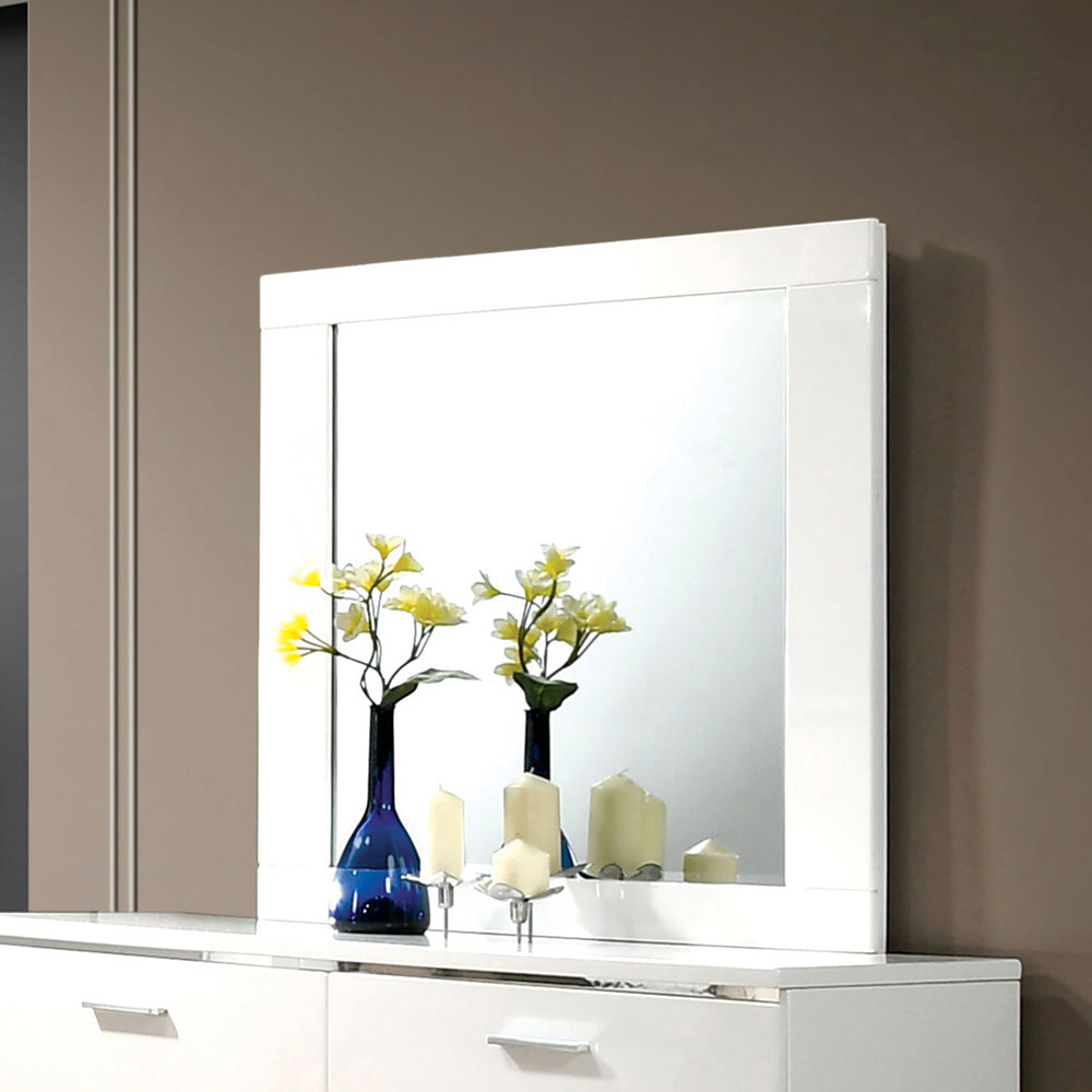 Furniture of America - Malte Mirror in White - CM7049WH-M View 1