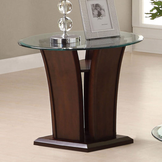 Furniture of America - Manhattan Iv End Table in Brown Cherry - CM4104E-PK View 2