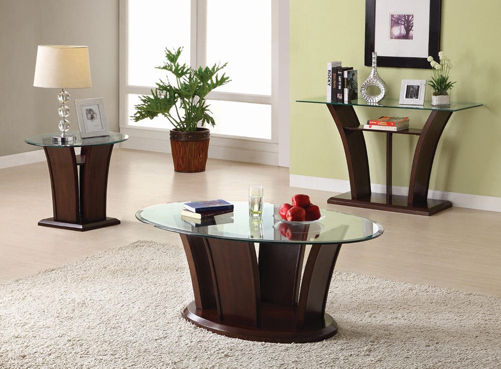 Furniture of America - Manhattan Iv End Table in Brown Cherry - CM4104E-PK View 3