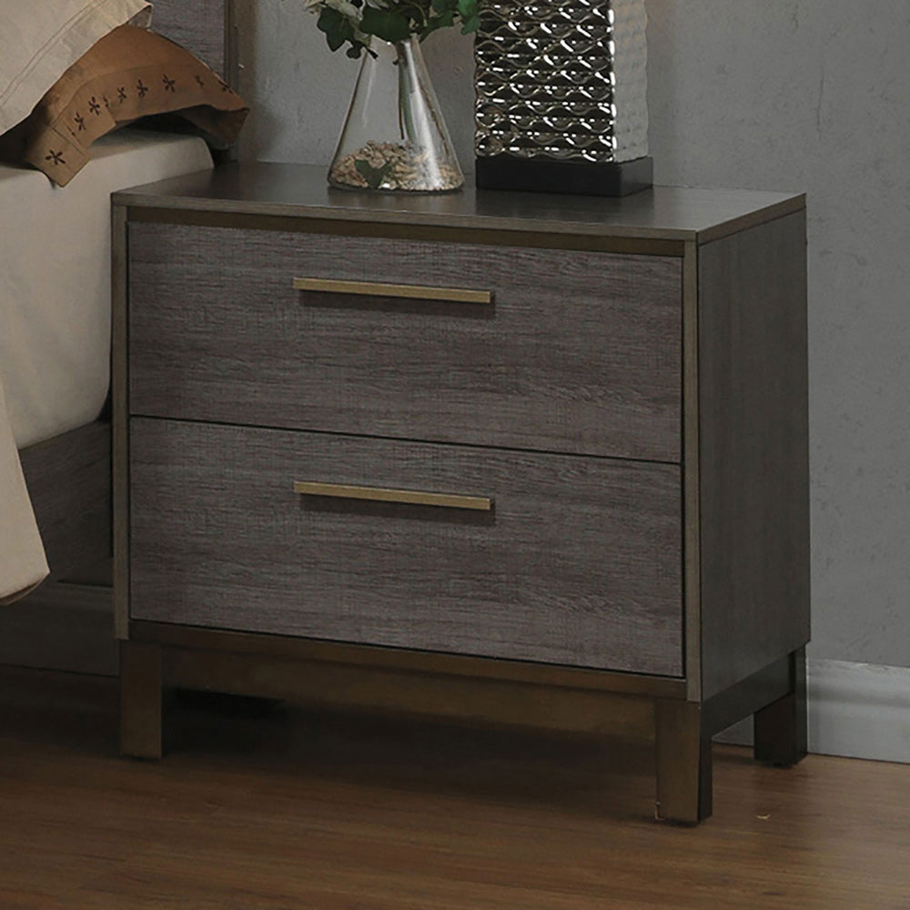 Furniture of America - Manvel Nightstand in Two-Tone Antique Gray - CM7867N View 1