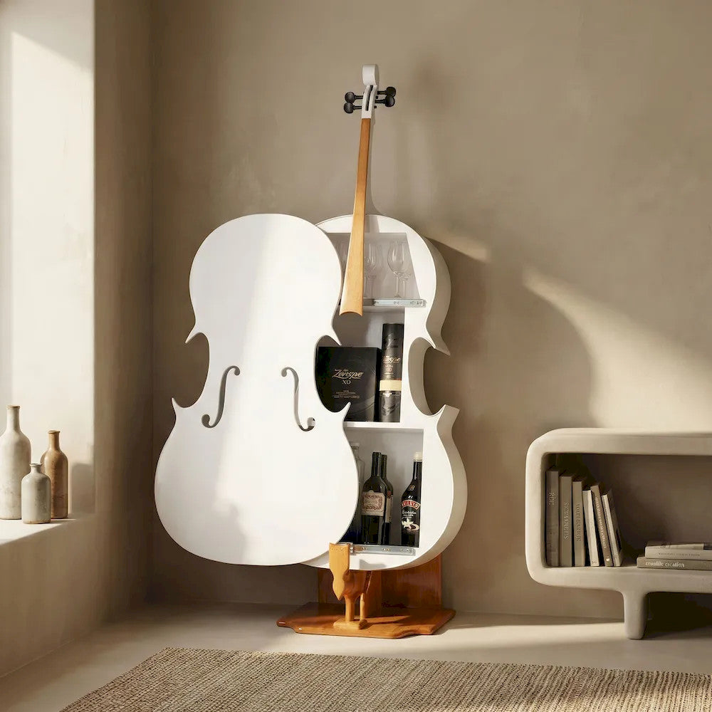 Furniture of America - Maricello - Cello Bar Cabinet - White - FM-AC9990WH view 1