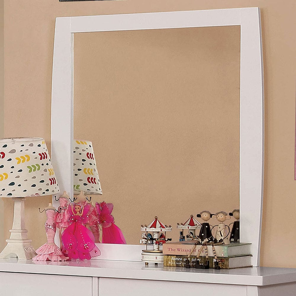 Furniture of America - Marlee Mirror in White - CM7651WH-M View 1