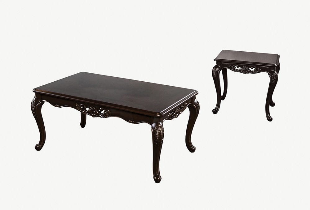 Furniture of America - Marston End Table in Dark Walnut - FM45006BR-E View 2