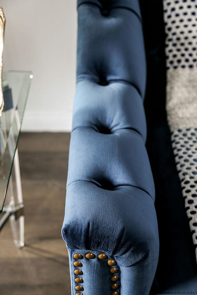 Furniture of America - Martinique Sofa + Loveseat in Blue - SM2230-2PC View 7