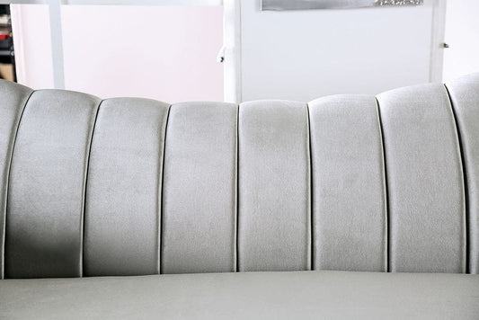 Furniture of America - Marvin Sofa + Loveseat in Pewter - SM2227-2PC View 2