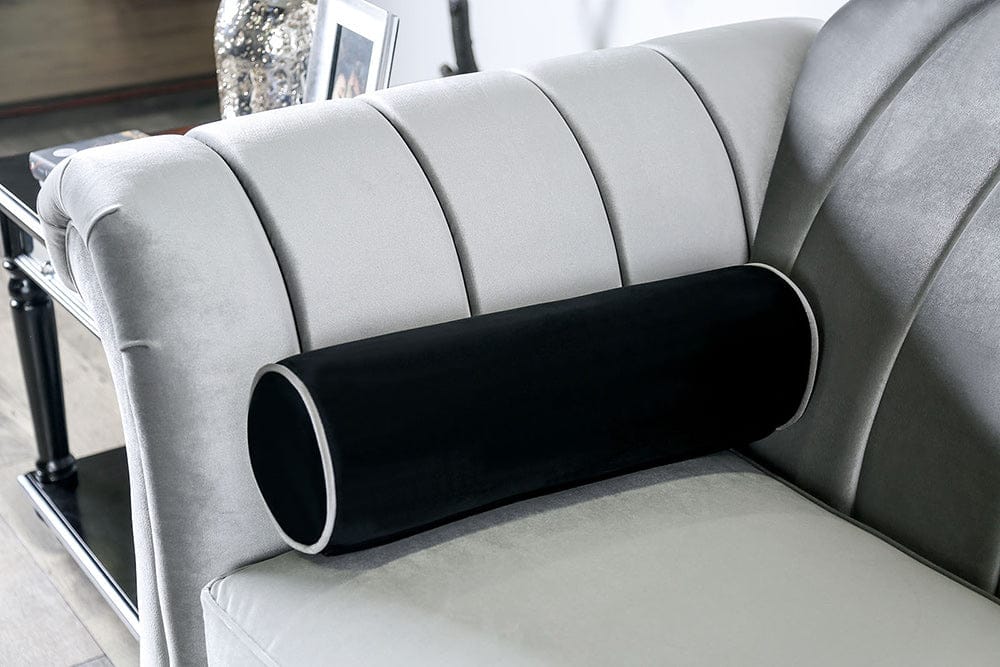 Furniture of America - Marvin Sofa + Loveseat in Pewter - SM2227-2PC View 6