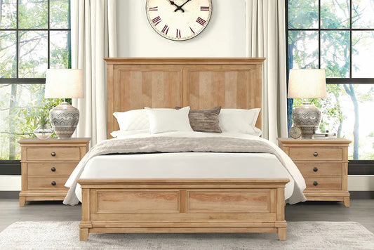 Furniture of America - Mchenry - E.King Bed, Natural Oak - FM7706NT-EK-BED view 2