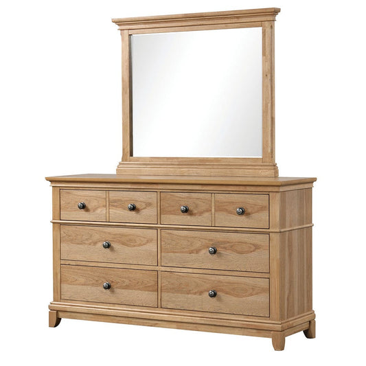 Furniture of America - Mchenry Mirror in Natural Oak - FM7706NT-M View 2