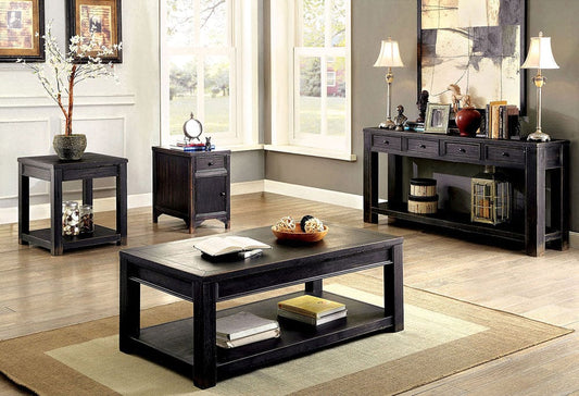 Furniture of America - Meadow Sofa Table in Antique Black - CM4327S-VN View 2