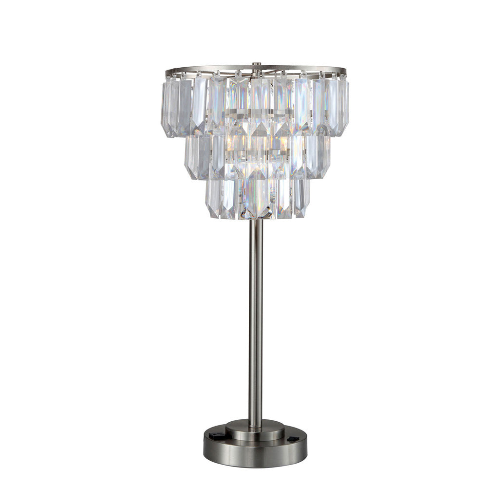 Furniture of America - Meg Table Lamp in Clear - L76936T View 1