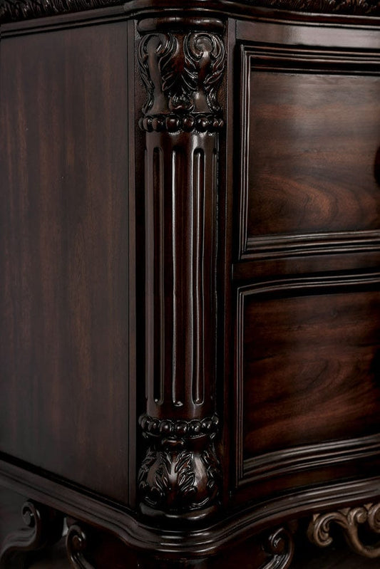 Furniture of America - Menodora Dresser in Brown Cherry - CM7311D View 2