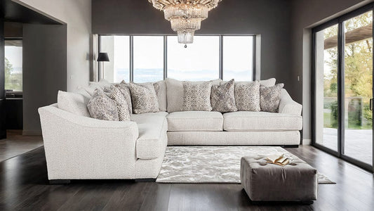 Furniture of America - Moorpark Sectional in Off-White - SM6092-SECT View 2