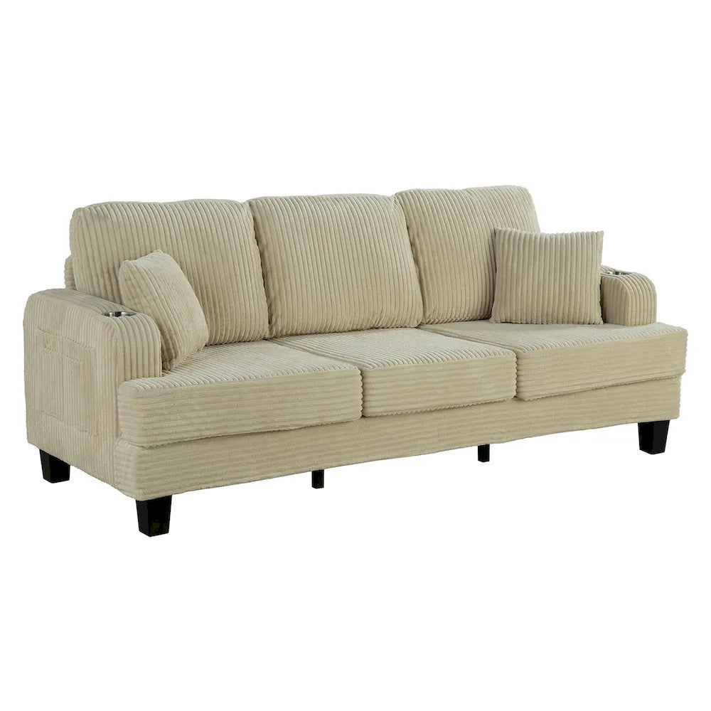 Furniture of America - Moretaine - Sofa, Beige - SL6932BG-SF-PK view 4