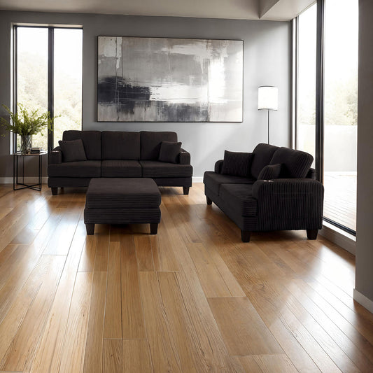 Furniture of America - Moretaine Storage Ottomen in Black - SL6932BK-OT View 2