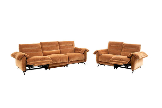 Furniture of America - Morley - Power Sofa + Loveseat - Sienna Brown - CM9943BR-PM-2PC view 2