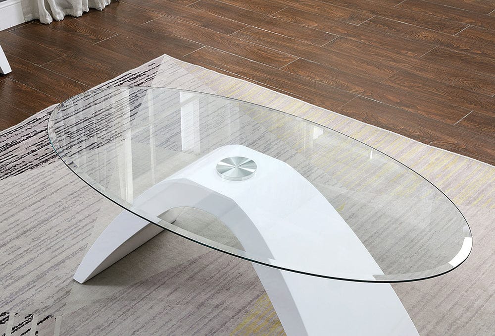 Furniture of America - Nahara Coffee Table in White - FOA4042WH-C-TABLE View 3