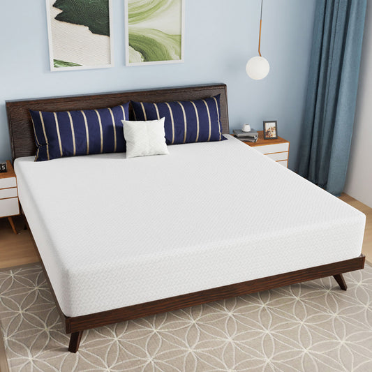 Furniture of America - Nasturtium 12" E.King Bamboo Charcoal Infused Memory Foam in White - DM812-EK View 2
