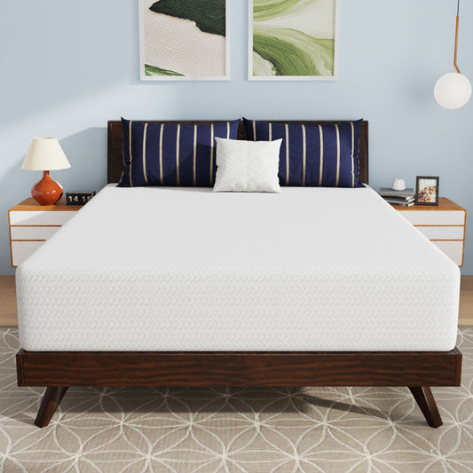Furniture of America - Nasturtium 12" Queen Bamboo Charcoal Infused Memory Foam in White - DM812-Q View 2