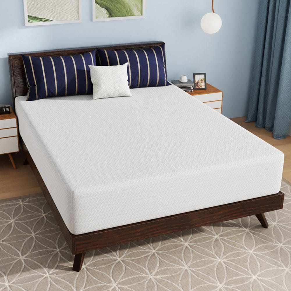 Furniture of America - Nasturtium 12" Queen Bamboo Charcoal Infused Memory Foam in White - DM812-Q View 3