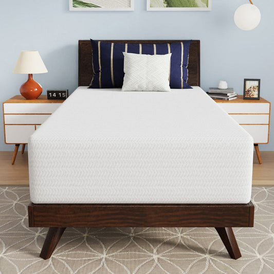 Furniture of America - Nasturtium 12" Twin Bamboo Charcoal Infused Memory Foam in White - DM812-T View 2