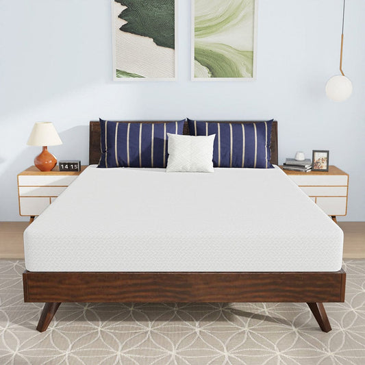 Furniture of America - Nasturtium 8" Queen Bamboo Charcoal Infused Memory Foam in White - DM808-Q View 2