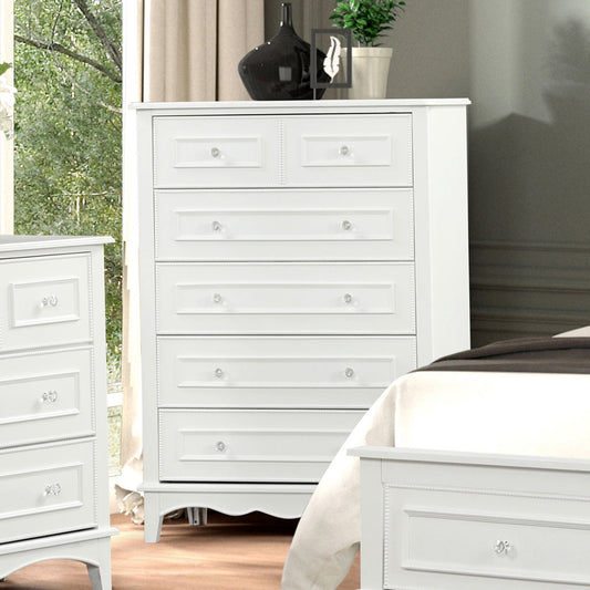 Furniture of America - Naucalpan Chest w/ Bottom Drawer Cedar in White - FM7456WH-C View 2