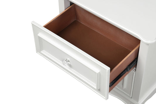 Furniture of America - Naucalpan Nightstand w/2 Drawers in White - FM7456WH-N View 2