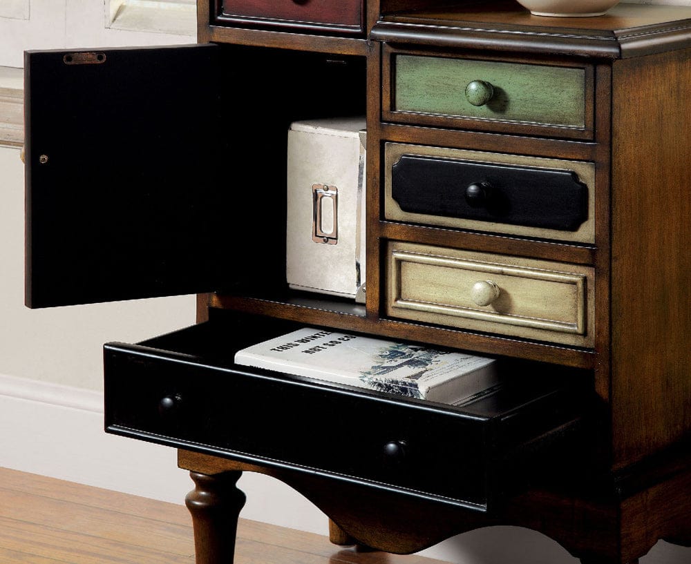 Furniture of America - Neche Accent Chest in Multi/Antique Walnut - CM-AC145 View 2