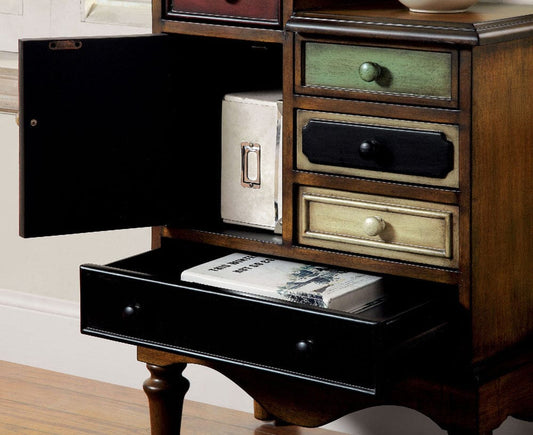Furniture of America - Neche Accent Chest in Multi/Antique Walnut - CM-AC145 View 2