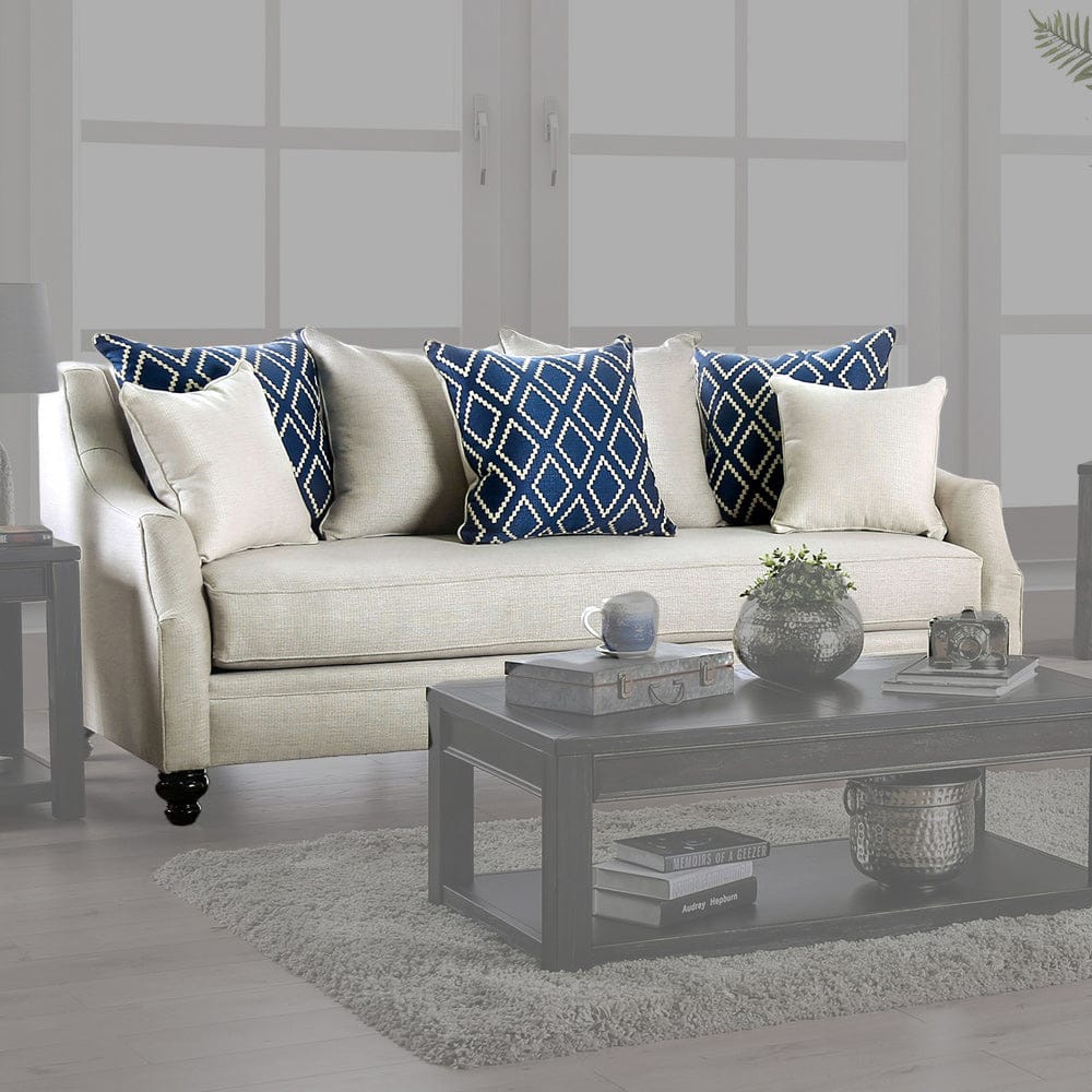 Furniture of America - Nefyn Sofa in Ivory - SM2669-SF View 1