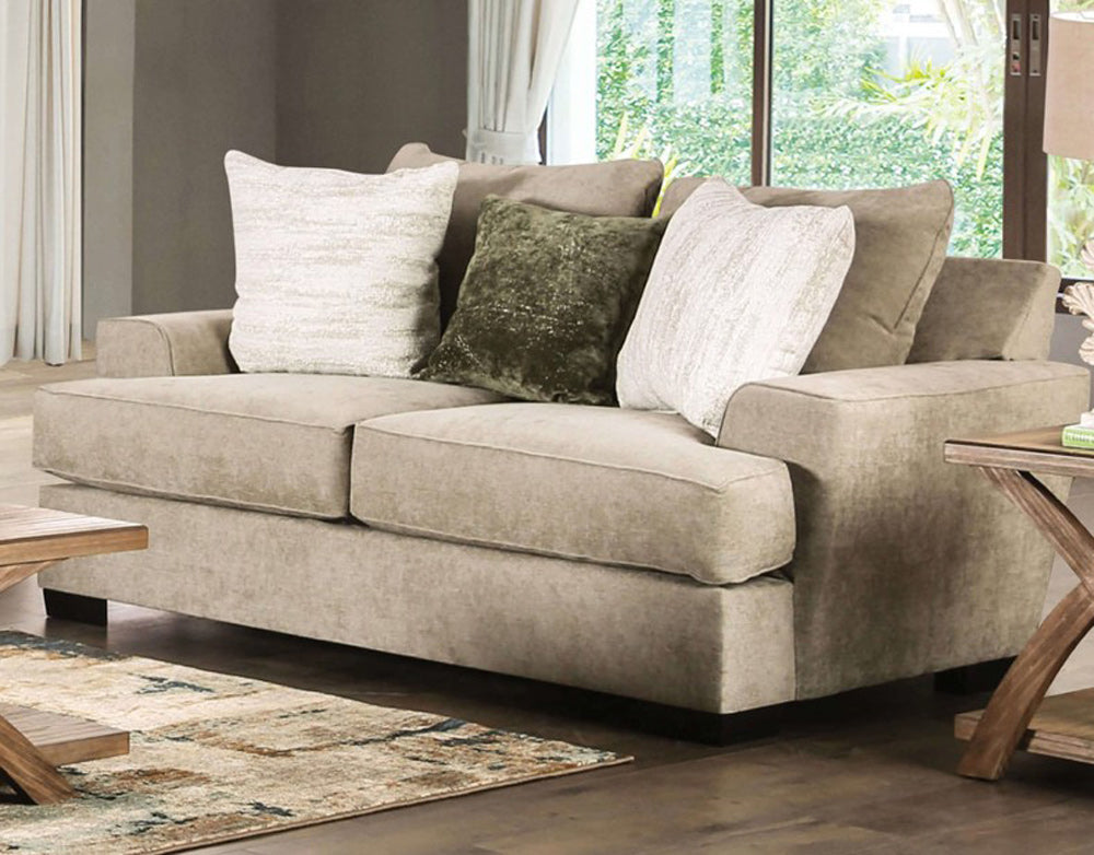Furniture of America - New Meadows Loveseat in Ash Green/Ivory - SM1213-LV View 1