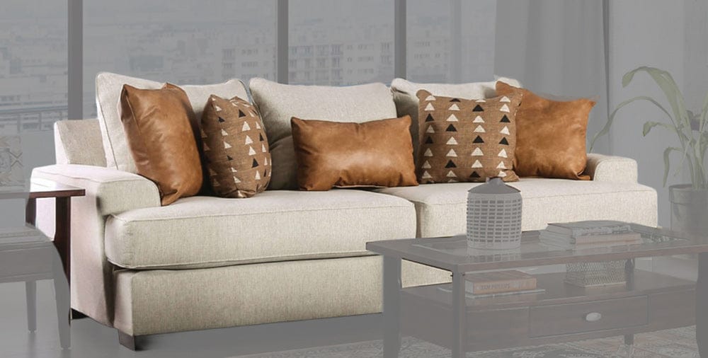 Furniture of America - New Meadows Sofa in Sand/Caramel - SM1214-SF View 1