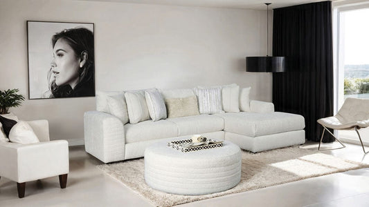 Furniture of America - Newberg Sectional in Ivory - SM5198-SECT View 2